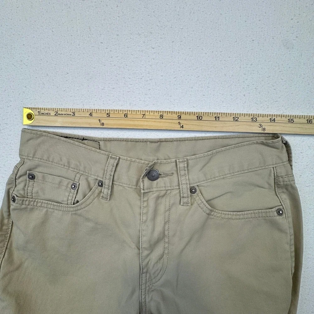 Levi's 511 Slim Fit‎ Pants Mens 29x32 Khaki Tan Twill Chino